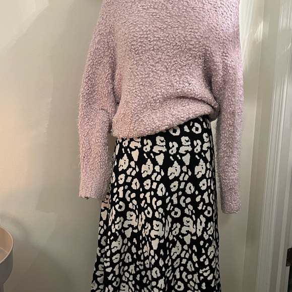 🎀PHILOSOPHY 🎀 Animal Print Heavy A-line Full Sweater Skirt size XL - Picture 2 of 3